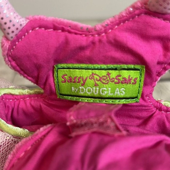 Sassy Pet Saks by Douglas Pink Ballerina Tutu Plush Handbag Kids Purse Toy - Picture 6 of 7